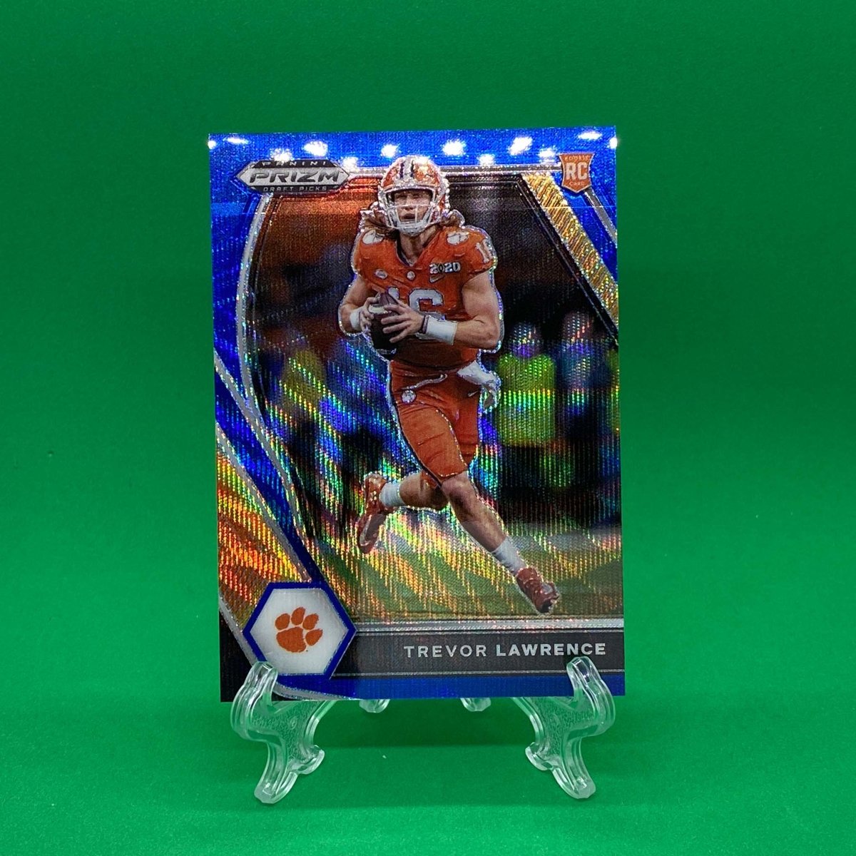 2021 Prizm Draft Picks Base Crusade #161 Trevor Lawrence - Clemson Tigers