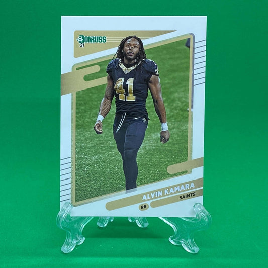 Raw Individual Card: 2021 Donruss Football Base No Helmet Photo Variation - Alvin Kanara (#94) - Hails Mary Cards