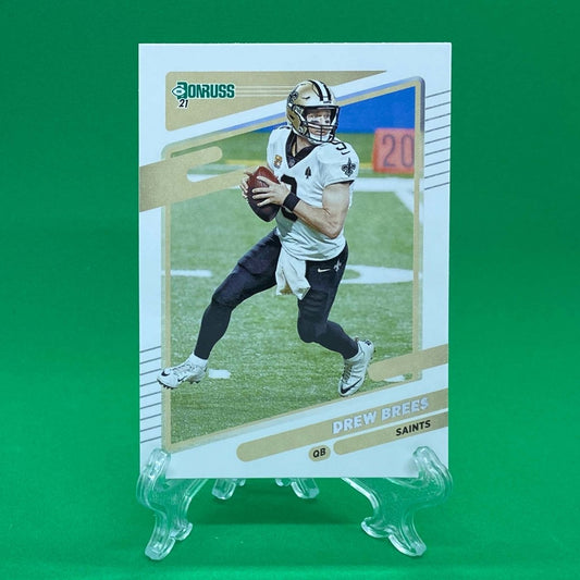 Raw Individual Card: 2021 Donruss Football Base Set - Drew Brees (#93) - Hails Mary Cards