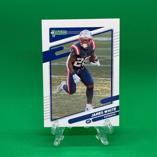 Raw Individual Card: 2021 Donruss Football Base Set - James White (#50) - Hails Mary Cards