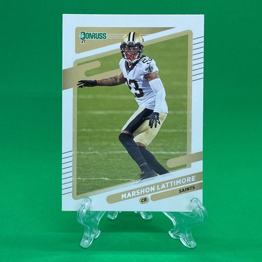 Raw Individual Card: 2021 Donruss Football Base Set - Marshon Lattimore (#99) - Hails Mary Cards