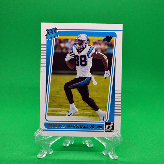 Raw Individual Card: 2021 Donruss Football Rated Rookie - Terrace Marshall Jr. (#266) - Hails Mary Cards