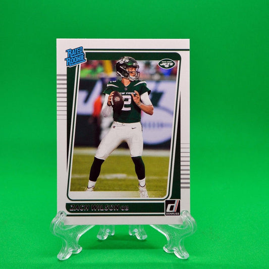 Raw Individual Card: 2021 Donruss Football Rated Rookie - Zach Wilson (#252) - Hails Mary Cards