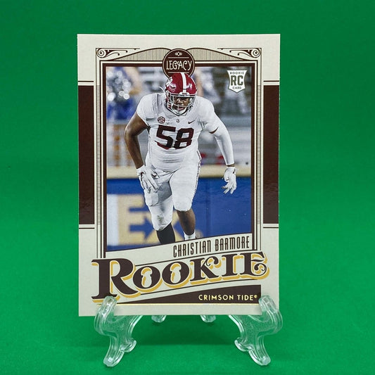 Raw Individual Card: 2021 Legacy Football Base Rookies - Christian Barmore (#187) - Hails Mary Cards