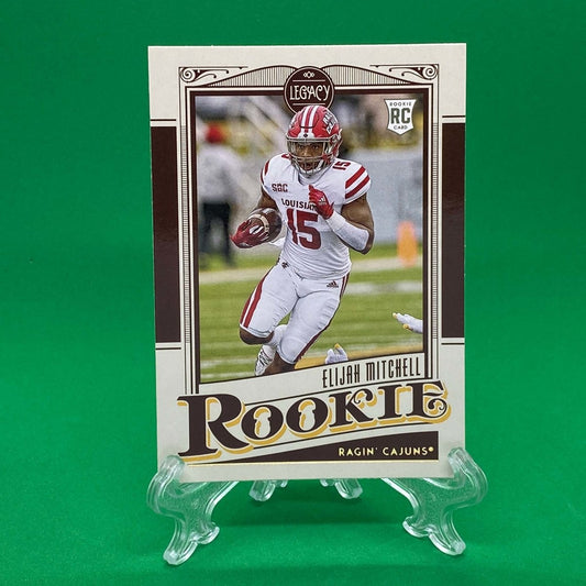 Raw Individual Card: 2021 Legacy Football Base Rookies - Elijah Mitchell (#188) - Hails Mary Cards