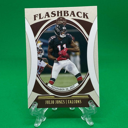 Raw Individual Card: 2021 Legacy Football Flashback - Julio Jones (#FB-10) - Hails Mary Cards