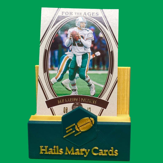 Raw Individual Card: 2021 Legacy Football For The Ages - Dan Marino (#FTA-04) - Hails Mary Cards