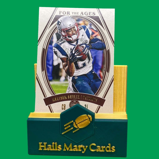 Raw Individual Card: 2021 Legacy Football For The Ages - Malcolm Butler (#FTA-01) - Hails Mary Cards