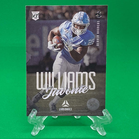 Raw Individual Card: 2021 Luminance Football Base Set - Javonte Williams (#128) - Hails Mary Cards