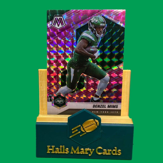 Raw Individual Card: 2021 Mosaic Football Base Set(Base), Camo Pink - Denzel Mims (#158) - Hails Mary Cards