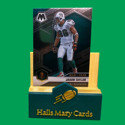 Raw Individual Card: 2021 Mosaic Football Base Set(Man Of The Year) - Jason Taylor (#266) - Hails Mary Cards