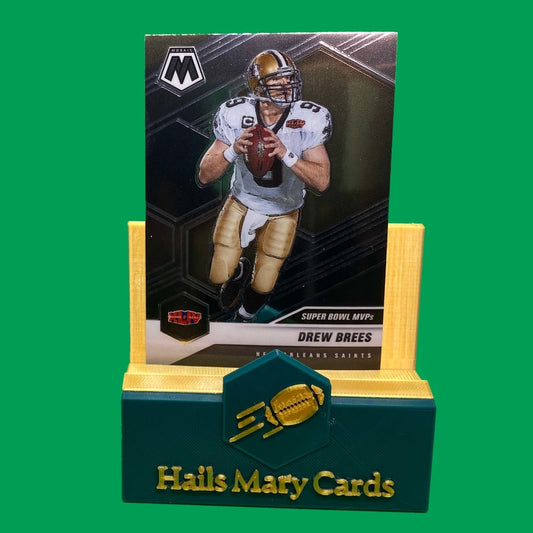 Raw Individual Card: 2021 Mosaic Football Base Set(Super Bowl MVPs) - Drew Brees (#286) - Hails Mary Cards