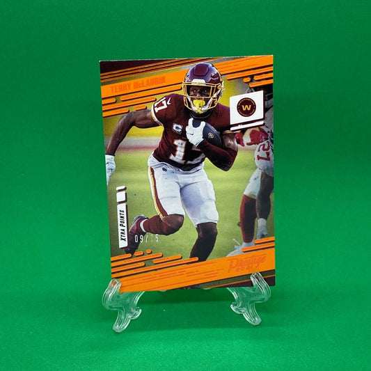 Raw Individual Card: 2021 Prestige Football Base Set(Extra Points), Orange (#/75) - Terry McLaurin (#151) - Hails Mary Cards