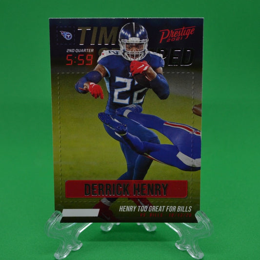 Raw Individual Card: 2021 Prestige Football Time Stamped - Derrick Henry (#TS-DH) - Hails Mary Cards