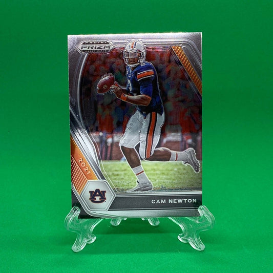 Raw Individual Card: 2021 Prizm Draft Picks Base Set - Cam Newton (#28) - Hails Mary Cards