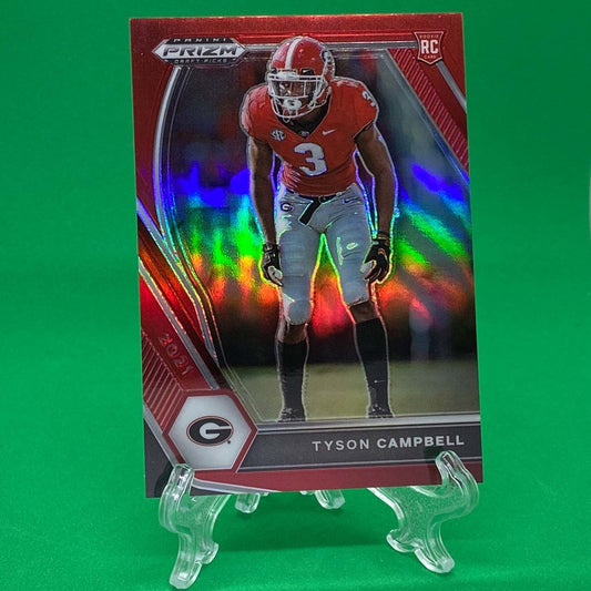 Raw Individual Card: 2021 Prizm Draft Picks Base Set(Base), Red (#/299) - Tyson Campbell (#155) - Hails Mary Cards