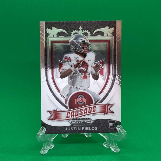 Raw Individual Card: 2021 Prizm Draft Picks Base Set(Crusade) - Justin Fields (#163) - Hails Mary Cards