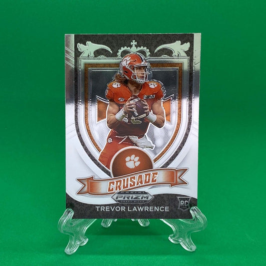 Raw Individual Card: 2021 Prizm Draft Picks Base Set(Crusade) - Trevor Lawrence (#161) - Hails Mary Cards